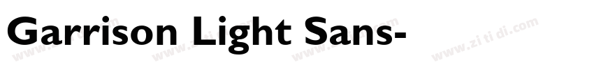 Garrison Light Sans字体转换